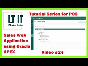 Oracle APEX Complete Project Tutorial# 24 Application Segments