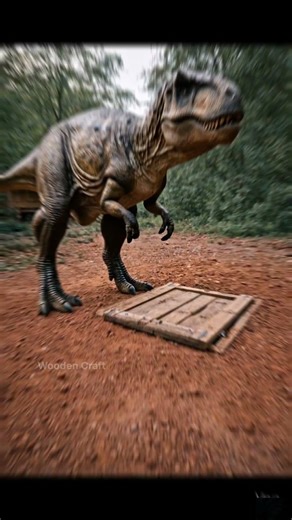 Grandpa's Secret Underground Room: Outsmarting the T-Rex to Escape the Dinosaur! #woodscraft
