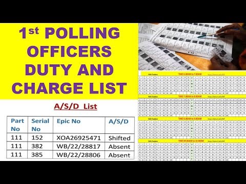 1st polling officer duties|| Demo for Commencement Poll || How quick Identify voters||