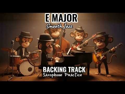 Smooth Jazz Backing Track in E Major | Lofi Jazz Loop Play Along | Sax Practice