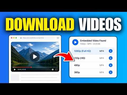How To Download Embedded Videos From ANY Website