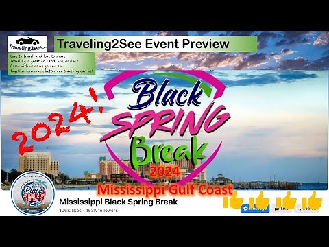 2024 Black Spring Break in Biloxi Beach Mississippi #travel #adventure #explore #music #food #fun