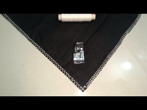 How to use overlock/overcast/overedge foot on usha janome sewing machines