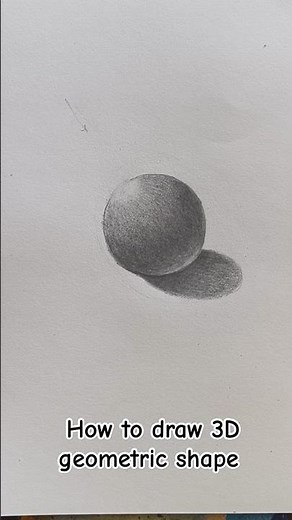 How To Draw a Sphere (Tutorial)#3D#sketch#drawing#sphere
