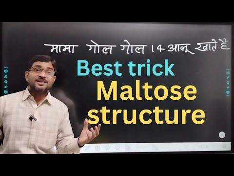 Structure of Maltose | Best trick to draw structure of Maltose | Maltose Structure 
