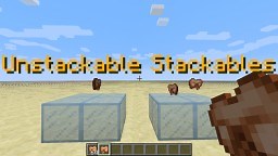 Making any item unstackable Minecraft Map