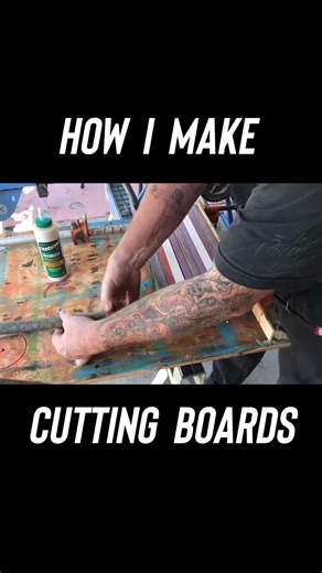My steps to make cutting boards #woodworking #cuttingboards #timelapse #hardwood #diy