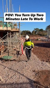 622K views · 4.3K reactions | Rule number one… Don’t turn up two minutes late and not expect to hear about it all day long if you work in construction 來 #trades #construction #constructionlife #work #worklife #bluecollar #tradesmen #humor #skit #relatable #reel #explore | Benchin' Bricky | Facebook