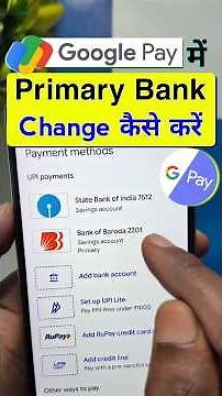 Google Pay Primary Account Change Kaise Kare | Google Pay Payment Receive Bank Change #shorts #upi