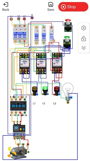 Phase Loss Protection Circuit#Electrician #MotorProtection #electricalwiring