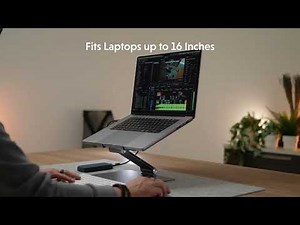 The Laptop Stand That Adjusts to You | HyperSpace Ergonomic Adjustable Laptop Stand