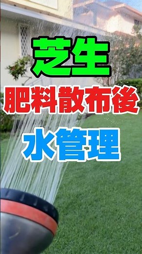 Water management after applying fertilizer to the lawn