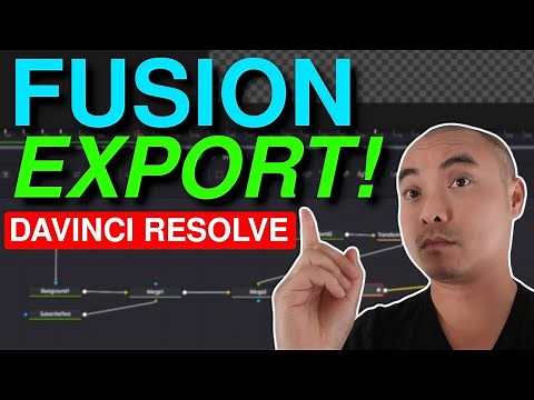 Davinci Resolve Export and Import Fusion Composition | Davinci Resolve Tutorial