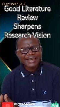 Good Literature Review Sharpens Research Vision