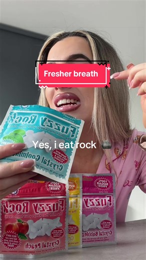 Experience Fresh Breath with Fuzzy Rock Candy
