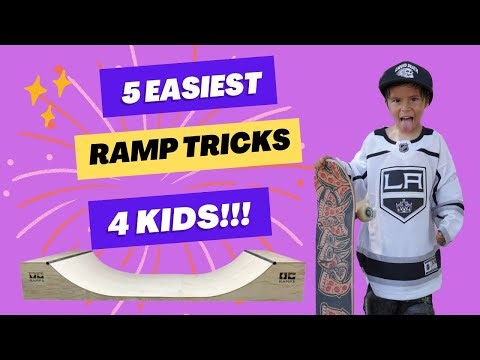 5 Easy Skateboard Ramp Tricks for Kids!