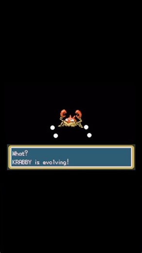 Pokemon FireRed: My KRABBY evolved into KINGLER 🦀