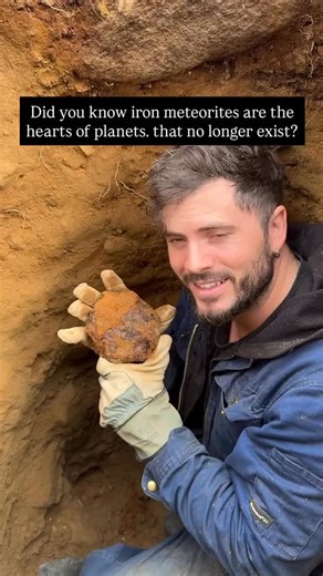 SpaceHub on Instagram: "Iron meteorites are incredibly rare, less than 6% of all meteorites found on Earth. Many spent tens of thousands of years buried in ice or soil before being discovered. Each one is a time capsule from the dawn of the solar system, carrying metals and crystal structures impossible to recreate naturally on Earth. Holding one is holding deep time in your hands. Follow @space.hubx for more!"