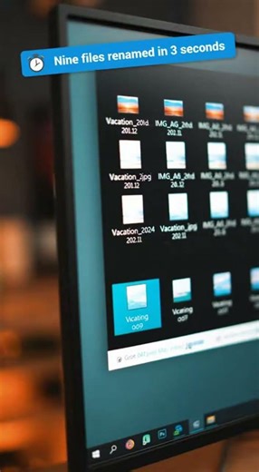 “Rename Files Like a Pro 🏷️”#️⃣ #WindowsHack #ProductivityTips #computertechnic