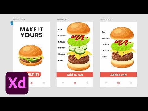 Getting Started in XD: Food Ordering App | Adobe Creative Cloud