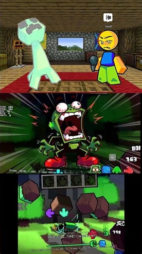 FNF Creeper Transform but Blockbreaker Mods - Friday Night Funkin #creeper #blockbreaker #fnf