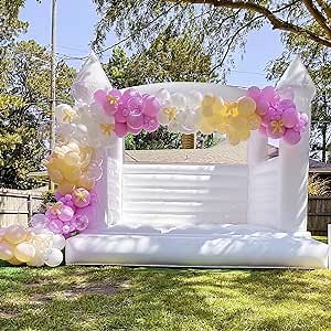 13x13x10ft PVC Commercial Grade Inflatable Jumping Castle for Party with 950w Air Blower, Durable and Easy to Set up, for Wedding, Birthday Parties Decorations