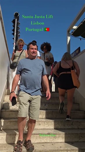 Santa Justa Lift Lisbon l Lisbon Portugal 4K Walking Tour | Exploring the Streets of Lisbon #shots