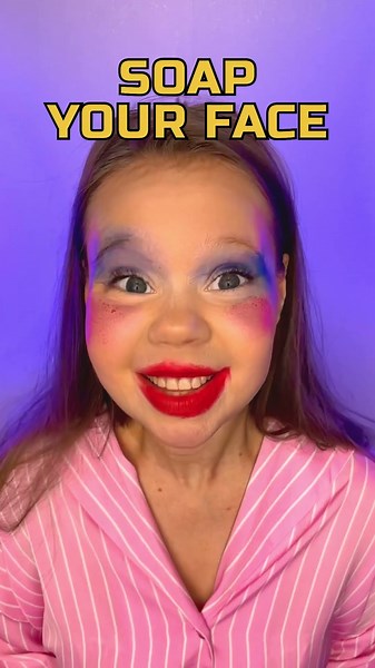 Makeup Mishaps: Nighttime Face Fun for Kids! 🌙✨