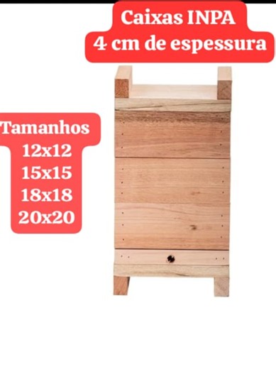 Caixas INPA vários tamanhos 4cm de espessura, link nos comentários. #caixa #inpa #caixainpa #asf #jatai
