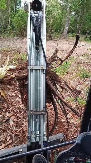 Bobcat e26 clearing land#bobcat #excavator