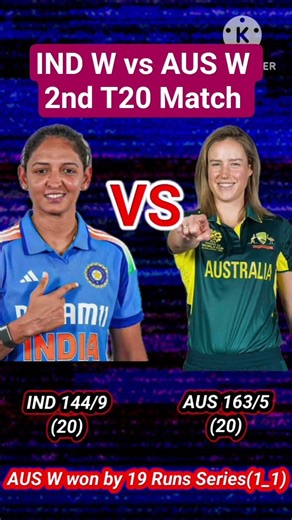 India woman vs Australia Woman 2nd T20 Match Highlights|INDW vs AUSW T20 Series| Pascal Letoublon