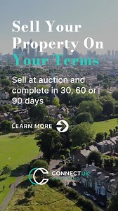 Sell your property with speed and certainty. Complete in 30, 60 or 90 days in our monthly auction. Want to know more ? ✅ Sell with speed ✅ Sell with certainty ✅ Sell at auction | Connect UK Group