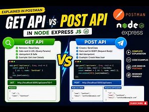GET API vs POST API in Node.js & Express.js | Postman | REST API Tutorial for Beginners