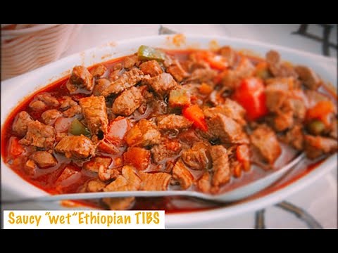 Saucy "wet" Ethiopian Beef Tibs | EastAfroEats