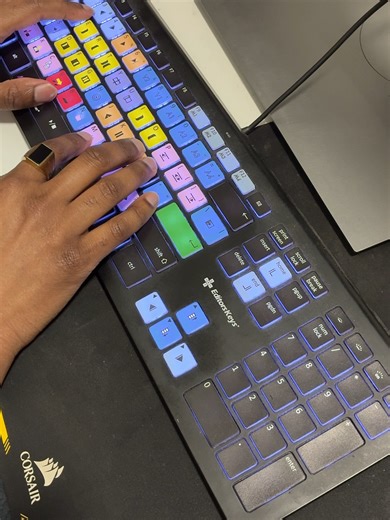 The keyboard is like a piano when I'm editing a film. It is the direct link from my heart to the soul of the movie. I can sit in front of the computer screen for hours and work on a film. It is beautiful and wonderful. There is joy in anything if you can find it.