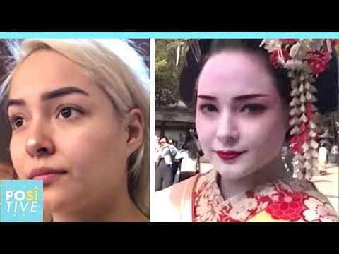Geisha makeover transformation in Japan | Positive