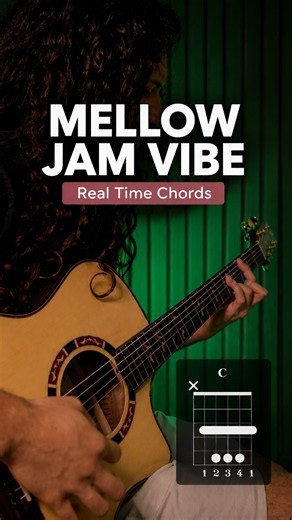 Save this Mellow Jam Track for your next practice session, With real-time chords on screen