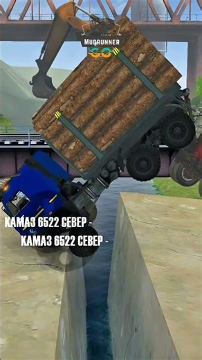 MUDRUNNER SPINTIRES |Epic Challenge Eps 199 |Trailer Truck Fails to Pull Logging Truck Across Bridge