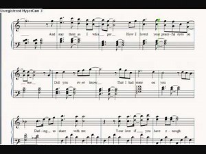 Final Fantasy 8 Eyes on Me (piano sheet music with lyrics)