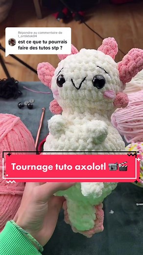 Tuto axolotl en crochet : le montage vidéo