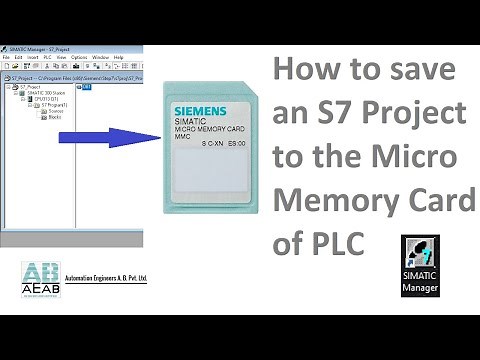 How to take backup in MMC using SIMATIC Manager | Save S7 Project to the Micro Memory Card of PLC