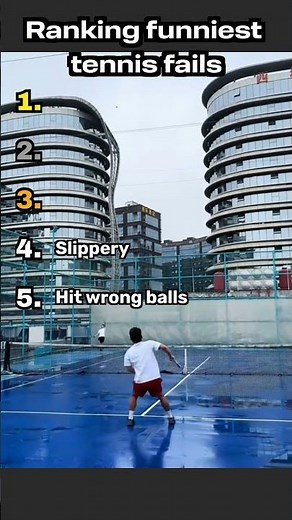 Ranking funniest Tennis Fails