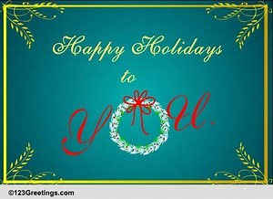 A Warm Holiday Thank You...