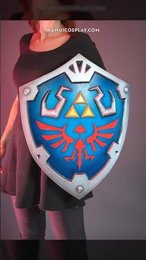 Self made Legend of Zelda shield! #cosplay #diycrafts