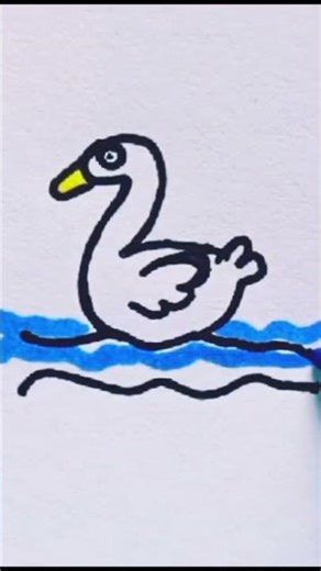 Easy Duck drawing step by step #artandcraft #simple