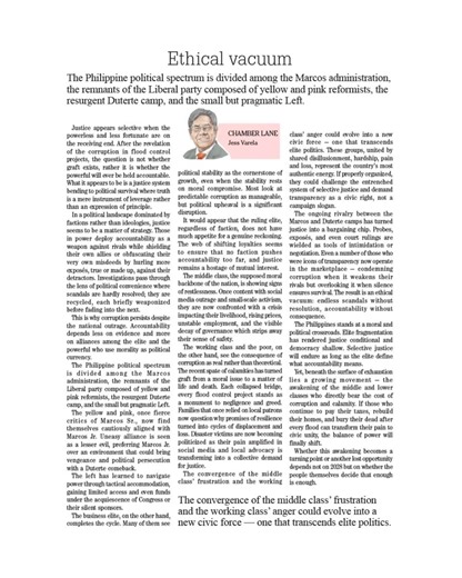 This is why corruption persists despite the national outrage. Accountability depends less on evidence and more on alliances among the elite and the powerful who use morality as political currency. Click the link in the comments for the full story. #politicalideologies #duterte #pbbm #dds #DailyTribune | Daily Tribune