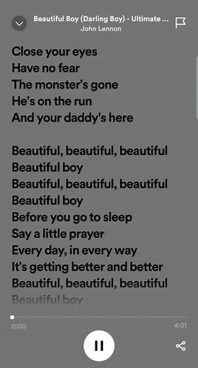 Beautiful Boy (Darling Boy) Song Lyrics