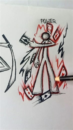 How to draw body with Power 😳#anime #drawing #shorts