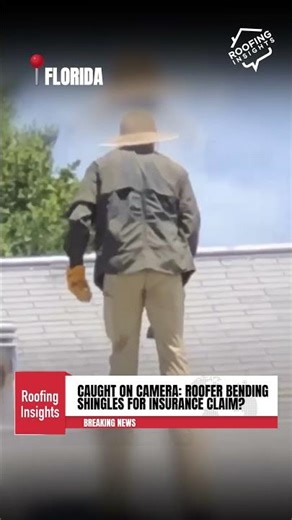 Insurance Claim Gone Wrong… Roofer Caught Red-Handed #exposed #roofing #shorts