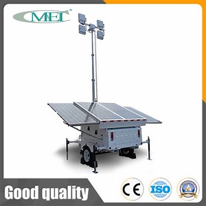 [Hot Item] Portable Solar Light Tower with 400W LED Lights and 360 Rotation for Event